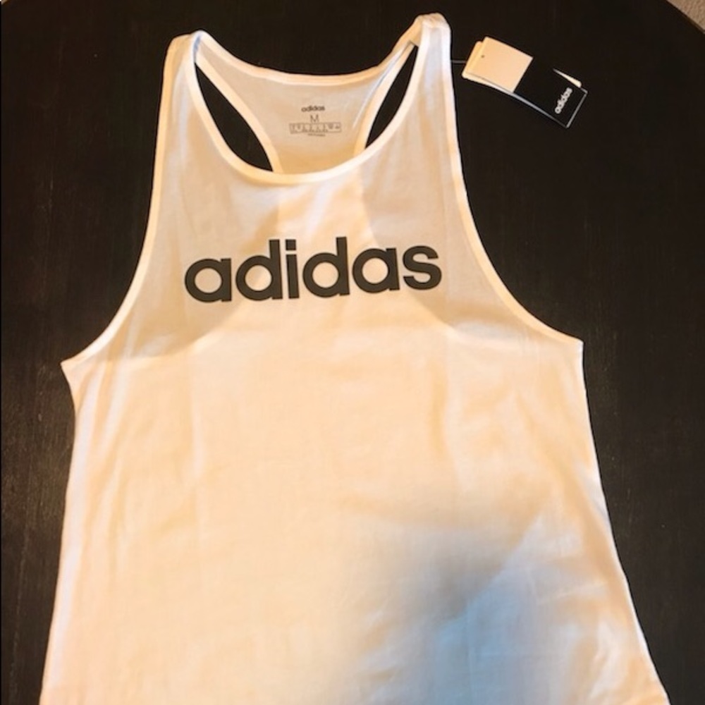 Adidas white workout shirt